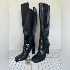 Patton knee-high leather boots